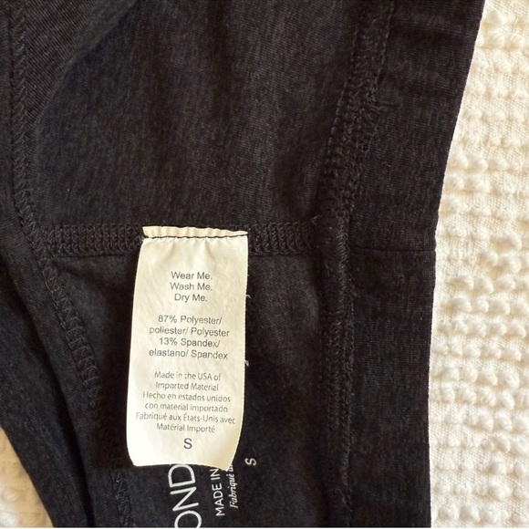 Beyond Yoga Spacedye Studio Bra Black Heather High Neck S - Picture 6 of 8